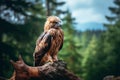 Vigilant Raptor Falcon Surveillance from the Treetop