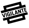 Vigilante black stamp Royalty Free Stock Photo