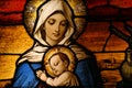 Vigin Mary with baby Jesus Royalty Free Stock Photo