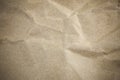 Vignette brown crumpled paper