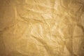 Vignette brown crumpled paper