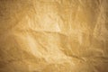 Vignette brown crumpled paper