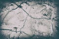 Vignette  grunge gray and cracked wall  rustic  texture Royalty Free Stock Photo