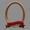 Vignette and red ribbon Royalty Free Stock Photo