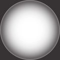 Vignetted frame in the form of a gradient black and white circle. Vector graphics