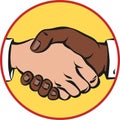 A vigorous handshake