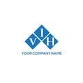 VIH letter logo design on WHITE background. VIH creative initials letter logo Royalty Free Stock Photo