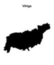 Vihiga outline map Royalty Free Stock Photo