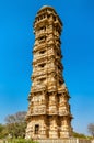 Vijaya Stambha, Victory Tower at Chittor fort. Rajasthan, India