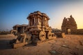 Vijaya Vitthala Temple. Beautifully carved out of a monolith rock, Hampi, Karnataka, India Royalty Free Stock Photo