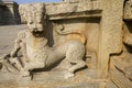 Vijayanagar symbol at Hampi world heritage site, Hampi, Karnataka. Royalty Free Stock Photo