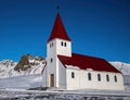 Vik Church Iceland in Winter