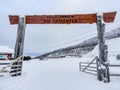 Vik Skisenter, RÃÂ¸ysane, Norway. Wonderful entrance to slopes in winter