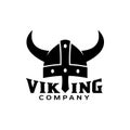 Viking armor helmet logo design insignia