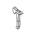 viking axe weapon isometric icon vector illustration Royalty Free Stock Photo