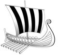 Viking boat Royalty Free Stock Photo