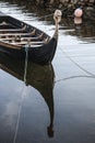 Viking boat at Corrie on the Isle of Arran.