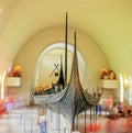 Viking boat in museum, Oslo Royalty Free Stock Photo
