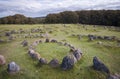 Viking Burial Site in Lindholm Hoje, Denmark