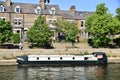 The Viking Canalboat moored on The River Ouse. York, UK. May 24, 2023.