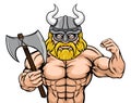 Viking Cartoon Sports Mascot