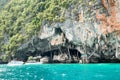 Viking cave where bird's nests (swallow) collected. Phi-Phi Leh island in Krabi