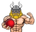 Viking Cricket Sports Mascot