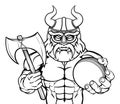 Viking Cricket Sports Mascot