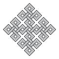 Viking Decorative Knot - Interweaved Squares Royalty Free Stock Photo