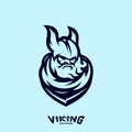 Viking eSports Logo Design Vector. Viking Mascot Gaming Logo Concepts