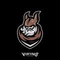 Viking eSports Logo Design Vector. Viking Mascot Gaming Logo Concepts