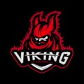Viking eSports Logo Design Vector. Viking Mascot Gaming Logo Concepts