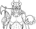 Viking Female Gladiator Bowling Warrior Woman