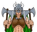 Viking Female Gladiator Warrior Woman Team Mascot