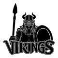 Viking Female Gladiator Warrior Woman Team Mascot