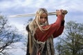 Viking girl warrior Royalty Free Stock Photo