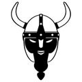 Viking Head Helmet Vector Eps Hand Drawn, Vector, Eps, Logo, Icon, Silhouette Illustration By Crafteroks For Different Uses. Visit