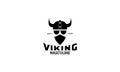 A Viking Head Scandinavia With Mask  Logo Design Silhouette