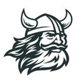 Viking head vector image Royalty Free Stock Photo