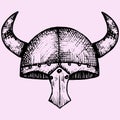 Viking helmet Royalty Free Stock Photo