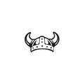 Viking helmet icon vector,Writer illustration, for Boat Ship, Cross Fit, Gym, Game Club, Sport