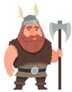 Viking holding ax