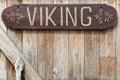 Viking inscription on a door