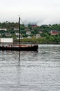 Viking Longboat Replica sailing in Alesund, Norway