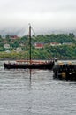 Viking Longboat Replica sailing in Alesund, Norway