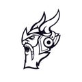 Viking gaming logo sketch