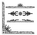 Viking runic decorations Royalty Free Stock Photo