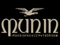 Viking, Scandinavian design. Munin is one of the ravens of the old Norse God Odin. In Ancient Northern mythology Munin