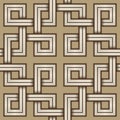 Viking Seamless Pattern - Engraved - Interweaved Squares Royalty Free Stock Photo