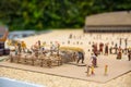 Viking settlement miniature outdoor, agriculture Royalty Free Stock Photo